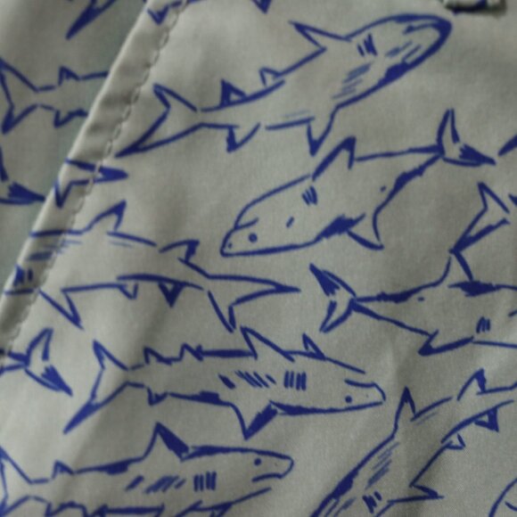 Cat & Jack Boys Shark Print Swim Trunk Shorts 10 - Picture 4 of 8